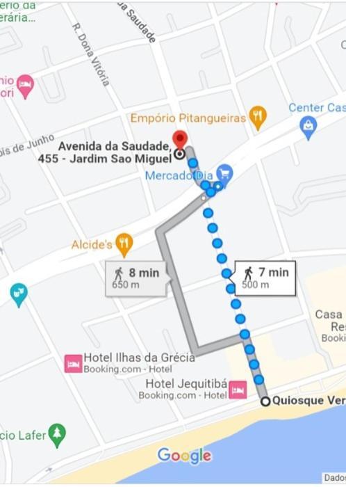 Apartamento No Guaruja - 500M Da Praia Da Enseada Bagian luar foto